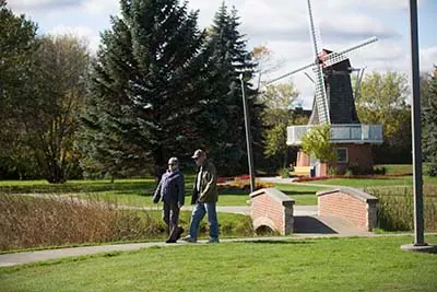 Ground-level view of Soroptimist International Friendship Gardens